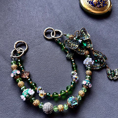 The best-selling original DIY mobile phone chain and bag chain in the live-streaming room of Heavy Industry Diamond Rich Lady Chain