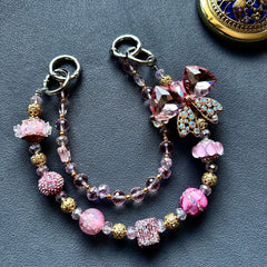 The best-selling original DIY mobile phone chain and bag chain in the live-streaming room of Heavy Industry Diamond Rich Lady Chain